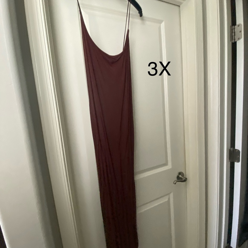 Fashion Nova Red Slip Dress Spaghetti Strap Backless